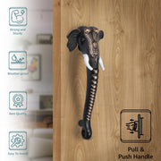 Plantex Heavy Duty Door Handle/11-inches Ganesha Main Door Handle/Door Pull Push Handle/Door & Home Decor - Pack of 1 (Copper Antique Finish) - 3 Years Warranty