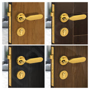 Plantex Triple Security Door Lock for Home/Main Door Lock Set with 3 Years of Warranty/Mortise Lock for Door with Brass Lock Body & Cylinder (7106-Gold)