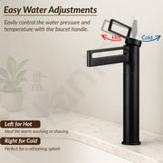 Plantex Pure Brass Wash Basin Tap/Pillar Cocke for Basin/Faucet for Wash Basin-(7881-Matt Black)