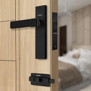 Plantex Heavy Duty Door Lock ÃƒÂ¢Ã¢â€šÂ¬Ã¢â‚¬Å“ Bathroom Door Lock/Mortise 8inch Keyless Plate Handle Set for Home/Bathroom/Store Room/Balcony/Office with Baby Latch (8116, DC-Black & Z-Black)