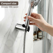 Plantex Hand Shower Holder For Bathroom/Adjustable Handheld Shower/Wand Holder/Wall Mount Bracket - Pack of 2 (Chrome & Black)
