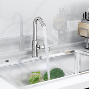 Plantex Kitchen Taps for Home Sink with Swivel Spout/Sink Tap for Kitchen Basin with Teflon Tape/Kitchen Faucets for Sink -Chrome (Celesiya-1246)