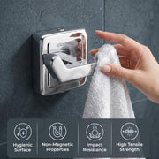Plantex 304 Grade Stainless Steel Robe Hook/Hanger/Hook for Hanging Towel in Bathroom/Living Room - Decan (Chrome)