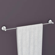 Plantex Stainless Steel Towel Holder for Bathroom/24 Inch Single Towel Rod/Towel Hanger/Stand/Bathroom Accessories - Pack of 1 (Chrome)