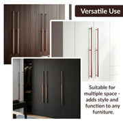 Plantex Stainless Steel & Aluminium Cabinet Handle/900mm Wardrobe Handle for Home/Cupboard Door Pull-Push Handles for Hotel/Office - Pack of 1 (DTC-3960, Rose Gold)