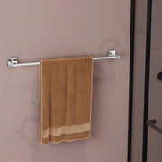 Plantex Stainless Steel Single Towel Rod/Bathroom Towel Holder/Towel Hanger/Towel Stand/Bathroom Accessories - 24 Inch (Chrome)