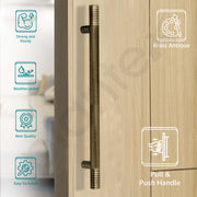 Plantex Heavy Duty Door Handle/Door & Home Decor/24 inch Main Door Handle/Door Pull-Push Handle - Pack of 1 (Brass Antique) - 3 Years Warranty