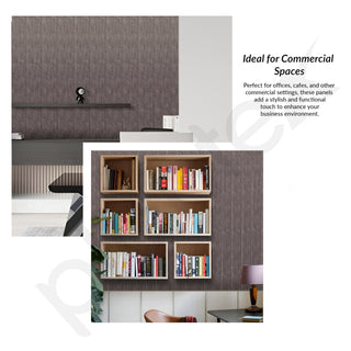 Plantex Wall Panel/Charcoal Louver Panel for Wall with Size - 6 Inch x 8 Ft/Durable, Lightweight, and Stylish Panels for Office/Hotel/Ideal for Walls & Ceilings - Pack of 1 (6004/170)