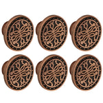 Plantex Knobs for Drawer/Round Drawer Knobs/Knobs for Cabinets/Pull-Push Knobs for Kitchen/Bedroom Drawer - Pack of 6 (DTK-301, Copper Antique)