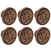 Plantex Knobs for Drawer/Round Drawer Knobs/Knobs for Cabinets/Pull-Push Knobs for Kitchen/Bedroom Drawer - Pack of 6 (DTK-301, Copper Antique)