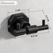 Plantex 304 Grade Stainless Steel Robe Hook/Cloth Holder/Towel Hanger/Bathroom Accessories - Nipron (Black)