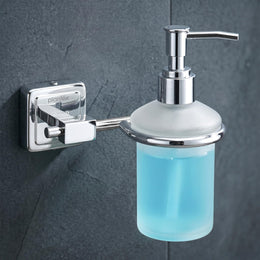 Plantex 304 Grade Stainless Steel Liquid Soap Dispenser/Shampoo Dispencer/Handwash Bottle Stand - Decan (Chrome)