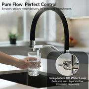 Plantex Pure Brass Flexible Tap for Kitchen Sink/Dual Flow Pull Out Sink Mixer Tap Hot and Cold/Movable/Rotable Water Mixer Faucet - (7904, Chrome)