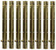 Plantex Stainless Steel 12 inch Tower Bolt/Tower Bolt for Home,Offices Doors and Windows/Tower Bolt for Main Door/Door Latch/Kundi/Chitakini/Door Latch for Windows (Brass Finish, Pack of 8)