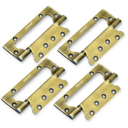 Plantex Butterfly Hinges for Door/Stainless Steel Door Hinges/5 Inch x 14 Gauge Hinge/2.5 mm Hinges for Home/Office/Hotel/Non-Mortise Hinge - Pack of 4 (Brass Antique)