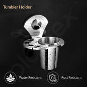 Plantex Royal Stainless Steel Tooth Brush Holder/Tumbler Holder/Bathroom Accessories
