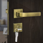 Plantex Heavy Duty Door Lock - Main Door Lock Set with 3 Keys/Mortise Door Locks for Home/Office/Hotel (7107 - Brass Antique)