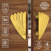 Plantex Door Handle/6 Inch Main Door Handle/Handle for Wooden Door/Pull-Push Door Handle/Door Accessories (Pack of 1, Gold)