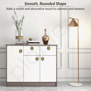 Plantex Knobs for Drawers/Cabinet Knob/Pull-Push Drawer Knobs for Kitchen/Bedroom/Drawer - Pack of 6 (Brass Antique) - Zinc