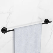 Plantex 304 Grade Stainless Steel 24 inch Towel Hanger for Bathroom/Single Towel Rod/Holder/Bar/Bathroom Accessories - Skyllo (Black)