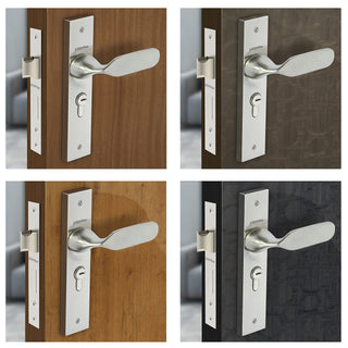 Plantex Heavy Duty Door Lock - Main Door Lock Set with 3 Keys/Mortise Door Lock for Home/Office/Hotel (7077 - Satin White & Chrome Finish)