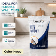 Plantex Lexora Premium Tile Grout/Waterproof Tile Gap Filler for Kitchen & Bathroom Wall Tiles Joint Filler/Crack Resistant/Chemical Resistant/Stain Resistant – 1 kg (Ivory)
