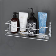 Plantex Bathroom Shelf for Wall/Stainless Steel Shelf for Kitchen with Railings/Perfume Rack/Bathroom Organiser (12 inch, Chrome)