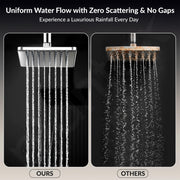 Plantex Stainless Steel Overhead Shower 6 x 6 inch with Water-Saving Technology/High pressure Rain Shower Head without Shower Arm/Bathroom Shower -(Elegance-Chrome)