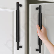Plantex Cabinet Handle/Kitchen Cabinet Door Handle/Wardrobe/288 mm Cupboard Handle/Door Pull-Push Handle for Home/Office - Pack of 2 (Black)