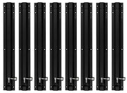 Plantex Stainless Steel 12-inch Tower Bolt/Tower Bolt for Home,Offices Doors and Windows/Tower Bolt for Main Door/Wardrobe Door Latch/Kundi/Chitakini/Door Latch for Windows (Black Finish, Pack of 8)