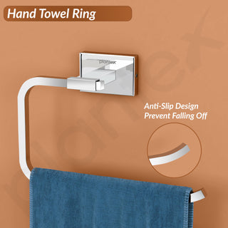 Plantex Stainless Steel Napkin Holder for Wash Basin/Towel Hanger for Bathroom/Hand Towel Holder/Bathroom Accessories - Nexa (Chrome)