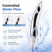 Plantex Health Faucet for Toilet/Jet Spray for Bathroom/Toilet Jet Spray for High Water Pressure - Pack of 1 (White & Chrome)