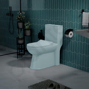Plantex Platinum Ceramic One Piece Western Toilet /Rimless Washdown Commode for Toilet/Commode With Soft Close Toilet Seat - S Trap Outlet (Ocean)
