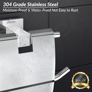 Plantex 304 Grade Stainless Steel Toilet Paper Holder/Toilet Paper Roll Holder/Toilet Roll Holder for Bathroom Accessories - Pack of 2 (Chrome)