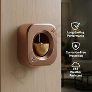 Plantex Square Dopamine Door Bell for Home/Door Chime with Brass Bell/Temple & Meditation Bell for Positive Energy & Home DÃƒÂ©cor - Pack of 1 (DTK-292 - Rose Gold)