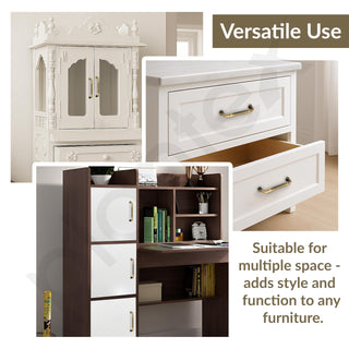 Plantex Cabinet Handle/160mm Handle for Cabinet/Wardrobe Handle/Door Pull-Push Handle for Home/Office - Pack of 1 (Brass Antique)