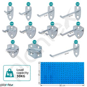 Plantex Metal Pegboard for Garages/Tool Organizer for Workshop/Storage Board/Hanging Tools Pegboard Ã¢â‚¬â€œ (90 x 45 cm)
