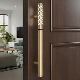 Plantex 12 Inch LED Main Door Handle/Pull-Push Handle with Sensor Touch/Lighting Door Handle for Main Door/Stainless Steel Handle for Home & Door Decor - Pack of 1 (Brass Antique)