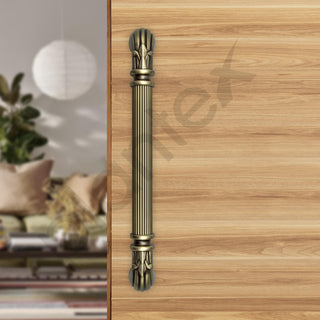 Plantex Premium 13 Inch Main Door Handle - Pull-Push for Home/Office/Hotel - Wooden, S-137-Brass Antique - Pack of 1, 3 Years Warranty
