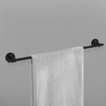 Plantex 304 Grade Stainless Steel Bathroom Accessories Set of 5 - Towel Rod/Hand Napkin Hanger for Wash Basin/Soap Case/Toothbrush Holder/Robe Hook - Niko (Black)