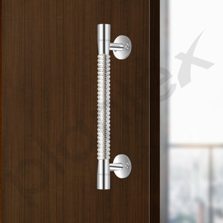 Plantex Pooja Room Door Handles/Pull Push Main Door Handle/8 Inch Door Handle for Main Door - Pack of 1 (S-141, Chrome) - 3 Years Warranty