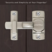 Plantex Door Latch for Balcony/Bathroom/Bedroom/Garden/Flip Latch Lock for Door/Lock Latch for Door/Chitkani/Back Stopper - Pack of 3 (Satin)