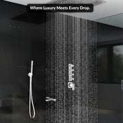 Plantex 4 Way Thermostatic Shower Diverter/Pure Brass Concealed & Exposed 4-Outlet Mixer Valve Body/Multi-Function Bathroom Diverter with Button Control - (Kubix Primium-2588)