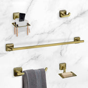 Plantex Decan 304 Grade Stainless Steel Towel Rod for Bathroom/Soap Holder/Napkin Ring/Tumbler Holder/Robe Hook/Bathroom Accessories - Brass Antique