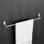 Plantex Towel Rod for Bathroom/Pure Brass Towel Hanger/24in Towel Holder/Bathroom Accessories - Pack of 1 (APS-RTO-01, Chrome)