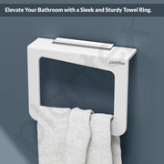 Plantex Acrylic Towel Holder for Bathroom/Napkin Hanger for Wash Basin/Hand Towel Hanger/Kitchen/Bathroom Accessories - (Square-White)
