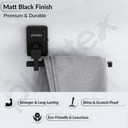 Plantex 304 Grade Stainless Steel Napkin Holder/Towel Holder/Towel Hanger for Kitchen/Towel Ring/Bathroom Accessories - Darcy (Black)