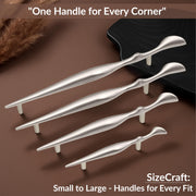 Plantex Cabinet Handle/160mm Handle for Cabinet/Furniture/Door Pull-Push Handle for Home/Office - Pack of 1 (Satin)