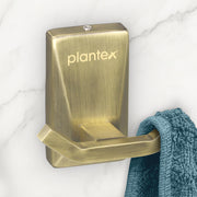 Plantex 304 Grade Stainless Steel Robe Hook/Hanger for Bathroom/Robe Hooks for Bathroom/Hooks/Bathroom Accessories - Crystal (Brass Antique)