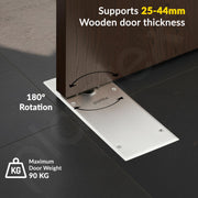 Plantex Heavy Duty Floor Spring for Wooden Door/Stainless Steel Cylinder Floor Spring/Commercial Door Closer/Door Spring with Weight Upto 90 KG - (Pack of 1)